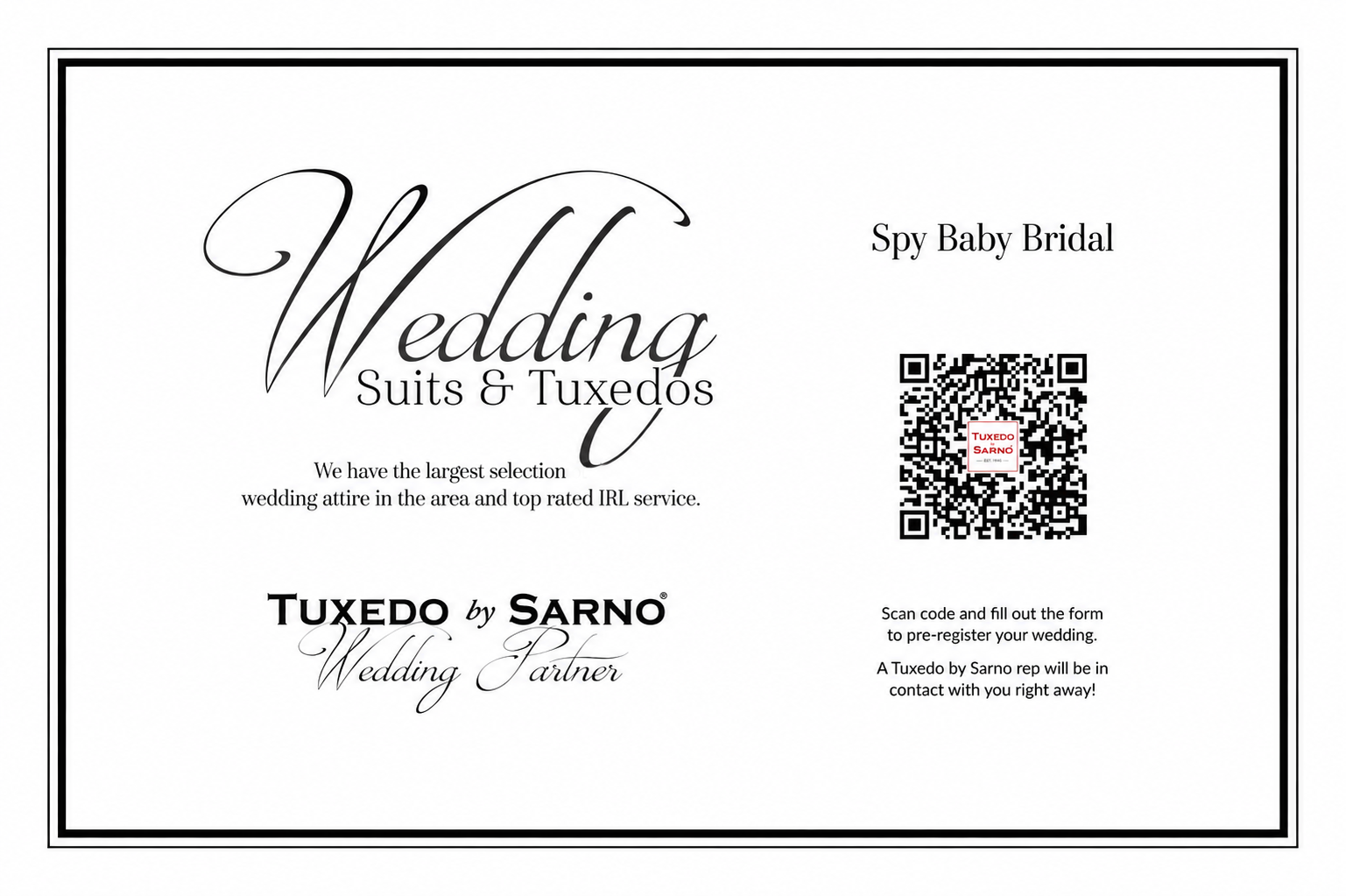 Tuxedo by Sarno Partner Offer Main Image