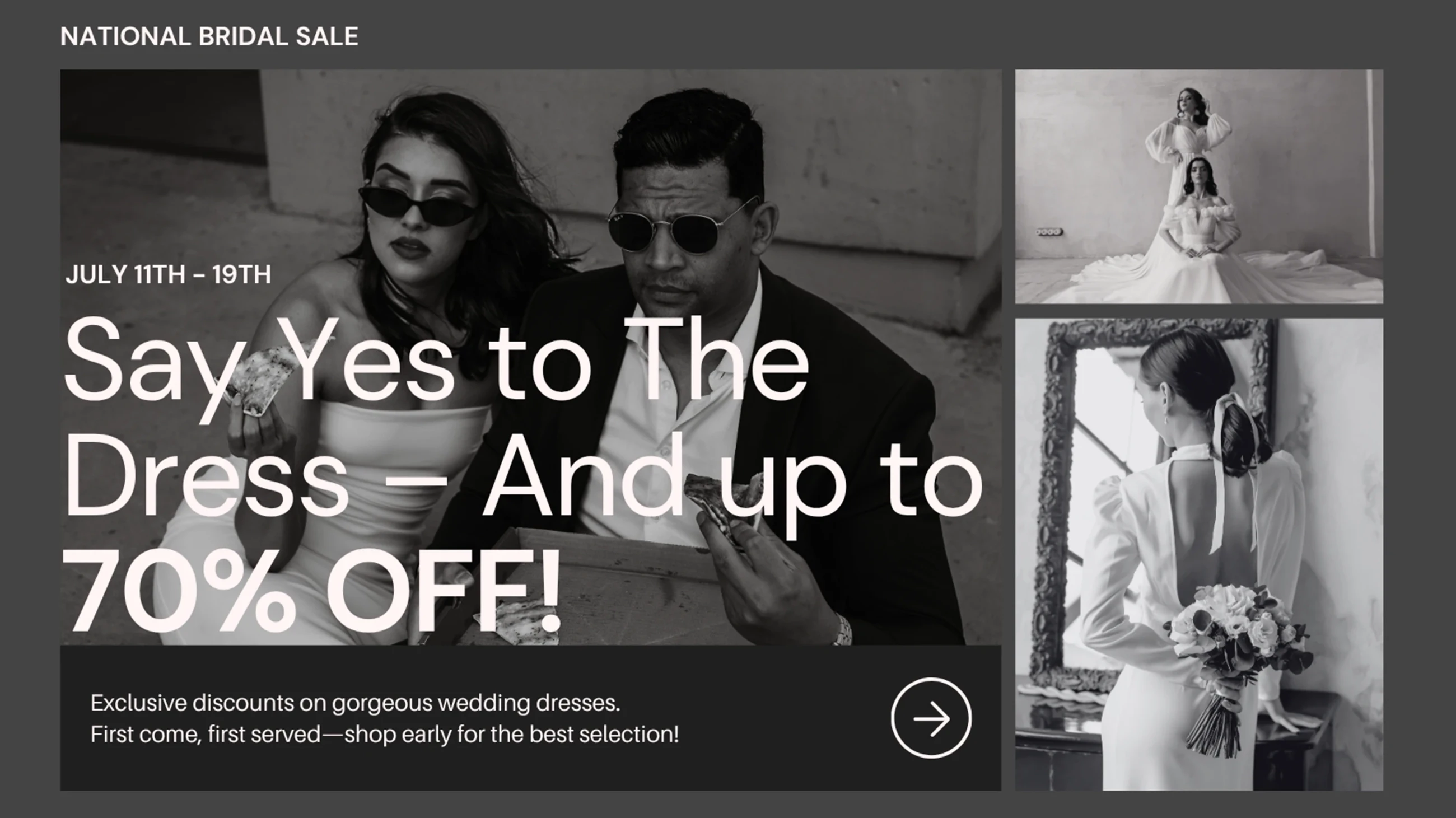 National Bridal Sale Banner