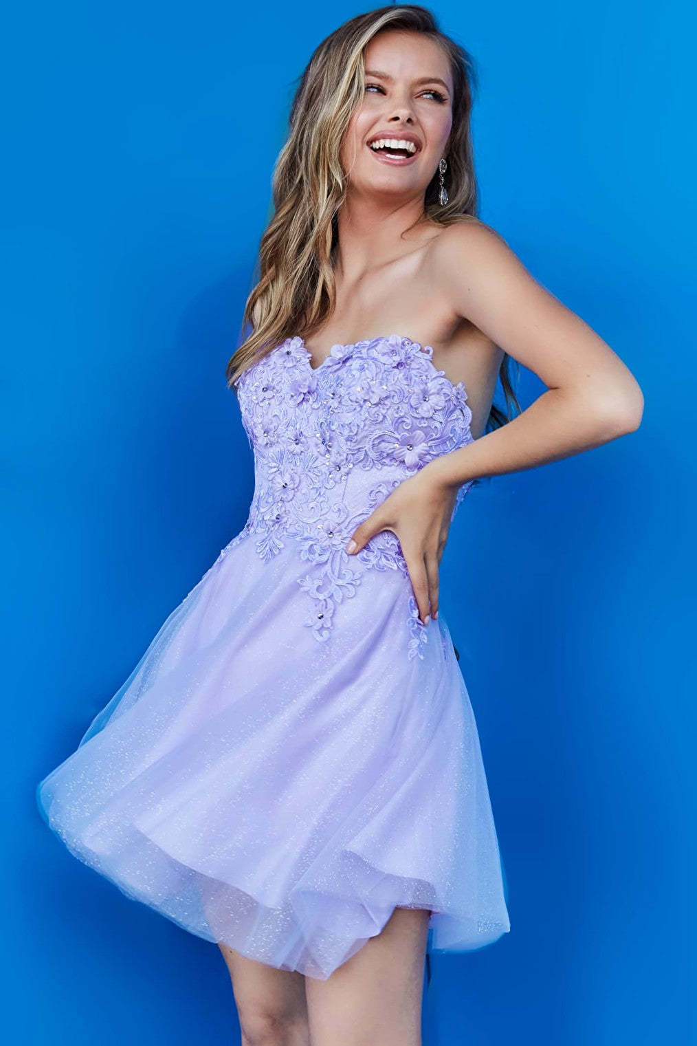 Jovani K07817 Lilac Strapless – Dress Spybaby Girls Embroidered